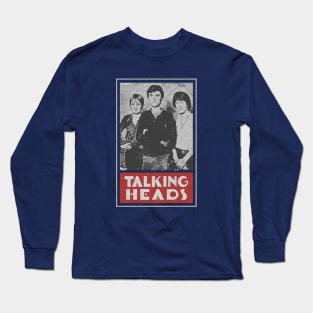 Talking Heads Old Times Retro Style Fan Art Long Sleeve T-Shirt
